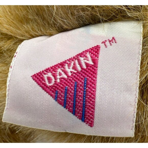 Vintage 1990 Dakin Muffin Bear 11" Model #89-1240 Plush Brown With Bow And Tag - Picture 9 of 13